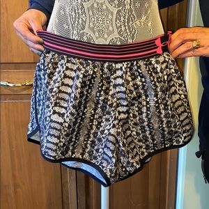 Snake skin under armor running shorts